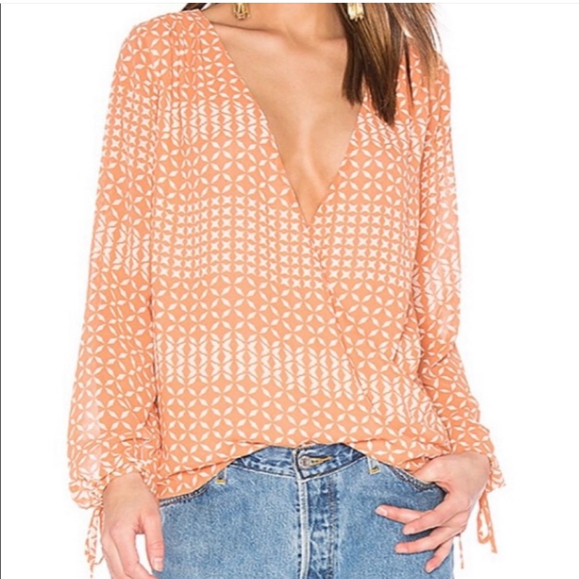 Revolve Brand // L’acadamie Open Wrap Blouse